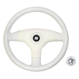 Колесо рулевое Ultraflex 350мм белое ударопрочный термопластик (V.60W)